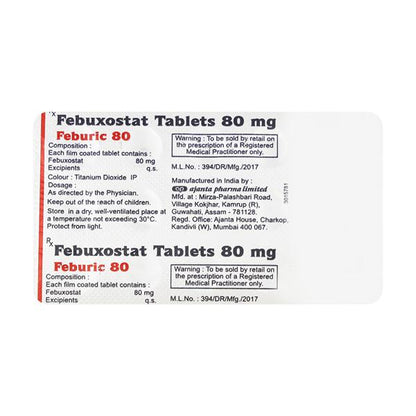FEBURIC 80mg Tablet 15's