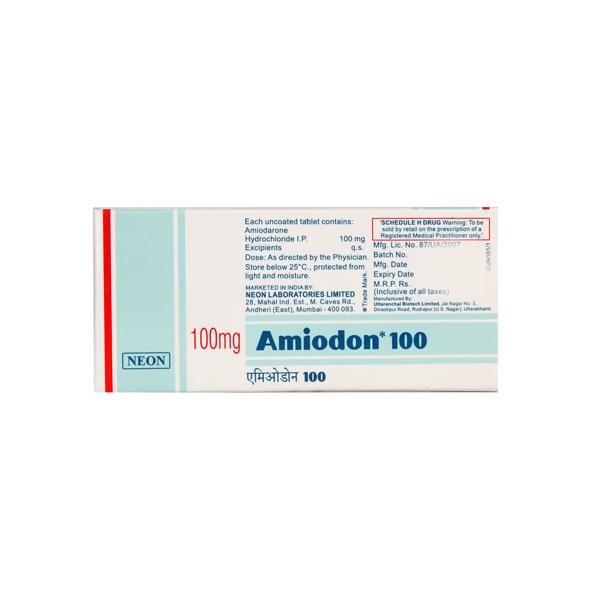 Amiodon 100mg Tablet 10'S