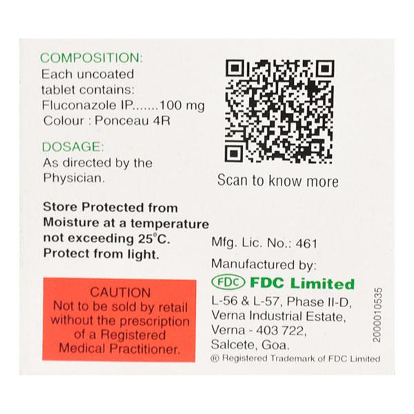 Zocon DT 100mg Tablet 4'S