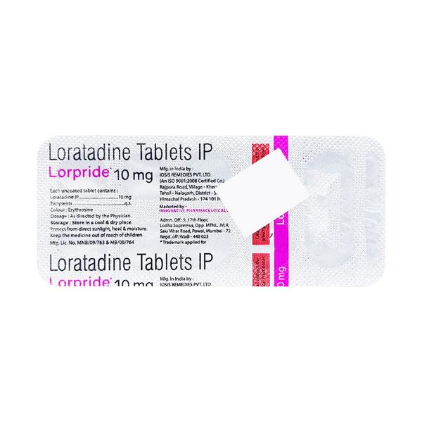 LORPRIDE 10mg Tablet 10's