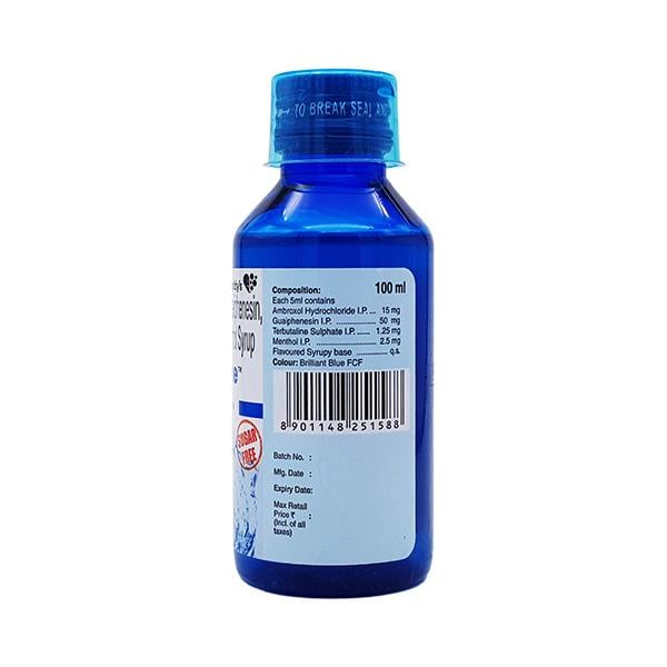 VISCODYNE SUGAR FREE COUGH FORMULA Syrup 100ml