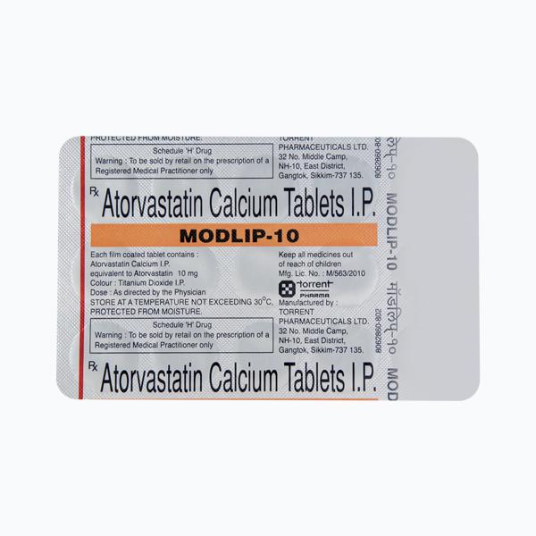 Modlip 10mg Tablet 15'S