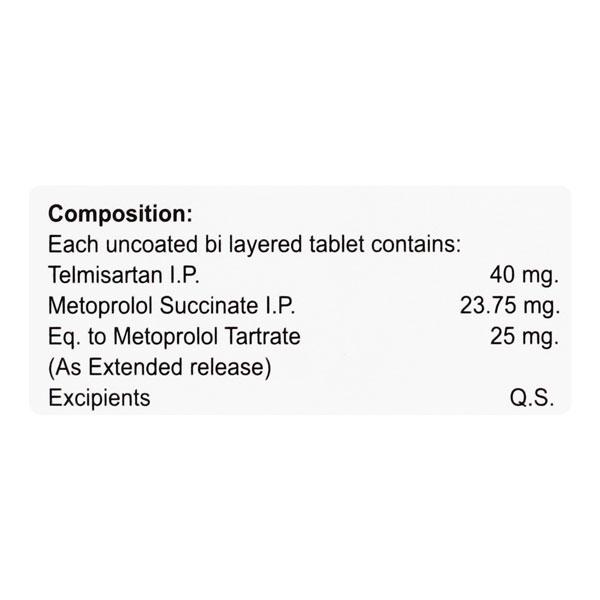 TELMIPIL BETA 25mg Tablet 10's