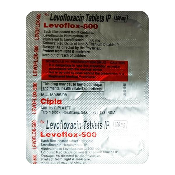 Levoflox 500mg Tablet 10'S