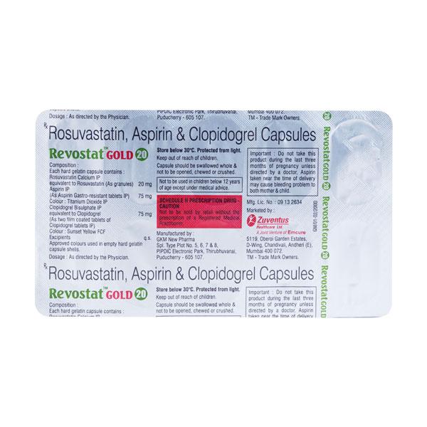 Revostat Gold 20mg Capsule 10'S