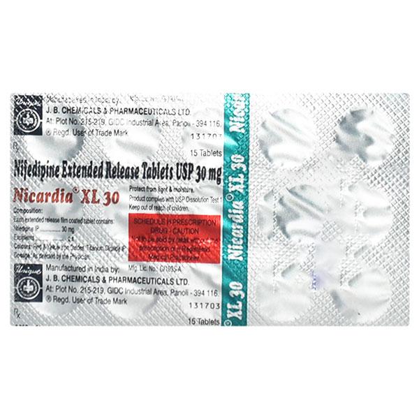 NICARDIA XL 30 Tablet 15's