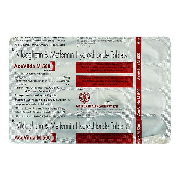 ACEVILDA M 500 Tablet 15's