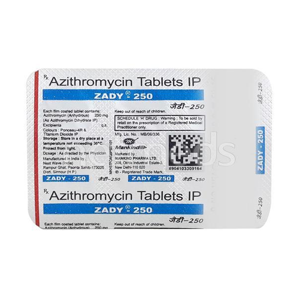 Zady 250mg Tablet 6'S