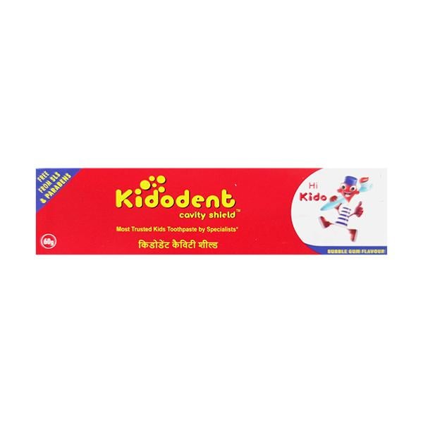 KIDODENT CAVITY SHIELD BUBBLE GUM FLAVOUR Tooth Paste 60g