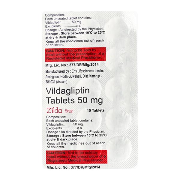 ZILDA 50mg Tablet 15's