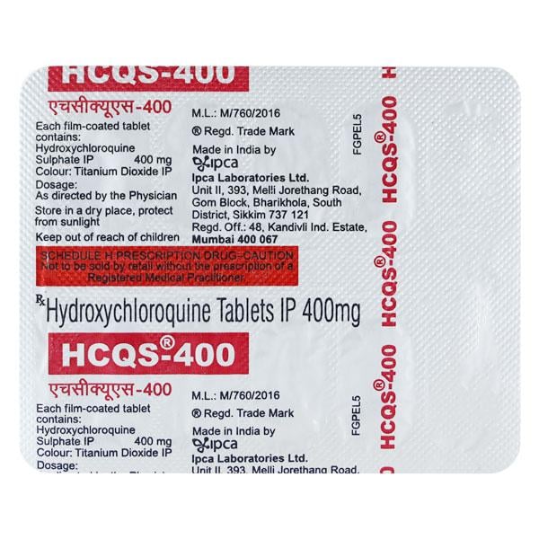 Hcqs 400mg Tablet 10'S
