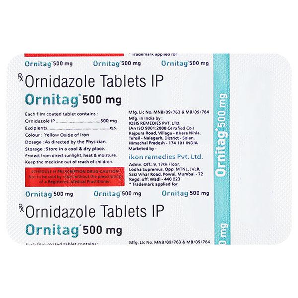 ORNITAG 500mg Tablet 10's