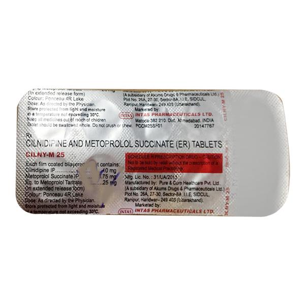 CILNY M 25 Tablet 10's