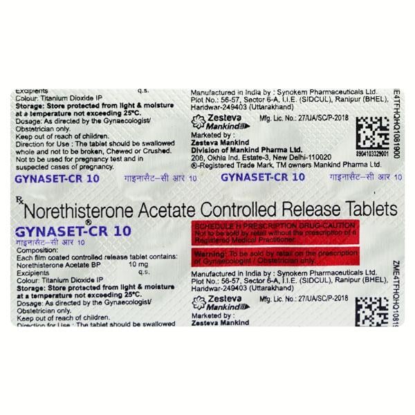 GYNASET CR 10 Tablet 10's