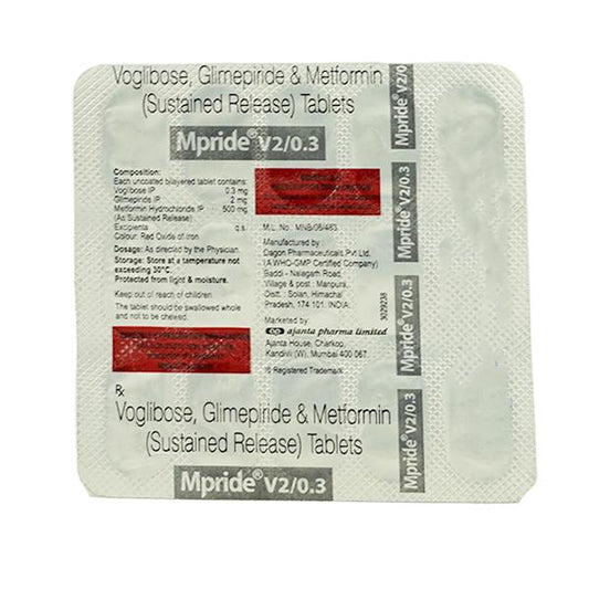M PRIDE V 2/0.3/500 Tablet 15's (N)