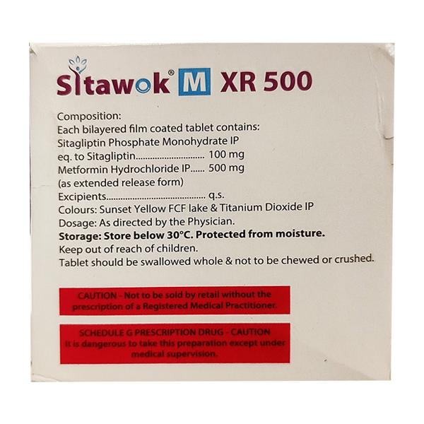SITAWOK M XR 500 Tablet 15's