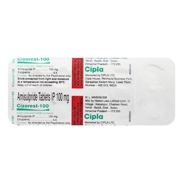 Cizorest 100mg Tablet 10'S
