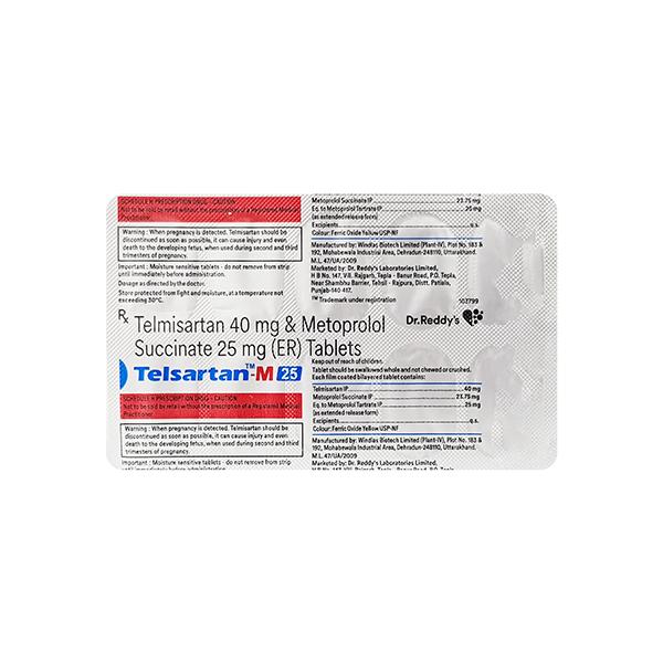 TELSARTAN M 25 Tablet 10's