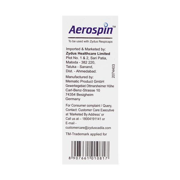 AEROSPIN Device 1's