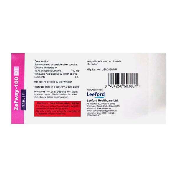 ZEFWAY DT 100 Tablet 10's