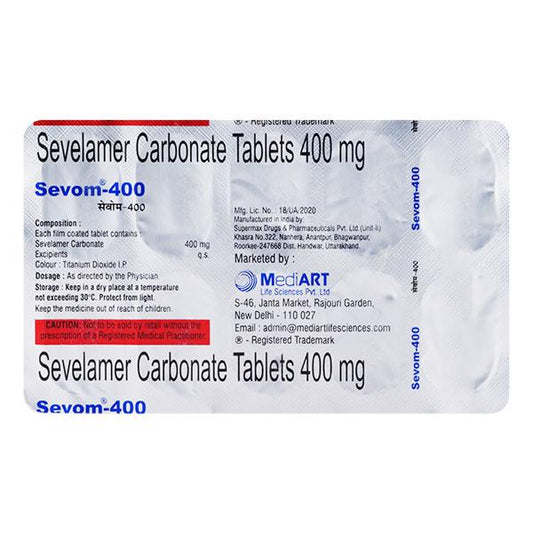 SEVOM 400 Tablet 10's