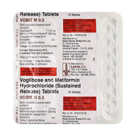 Vobit M 0.3mg Tablet 15'S