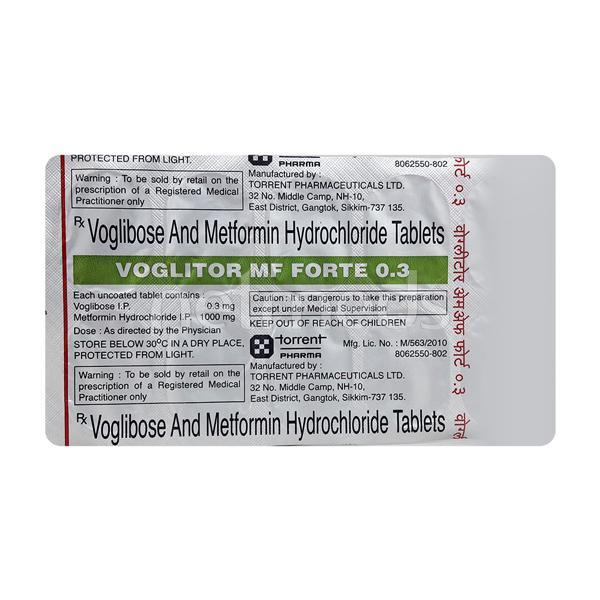 Voglitor MF Forte 0.3mg Tablet 10'S