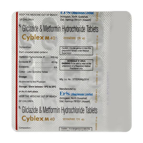 Cyblex M 40mg Tablet 15'S