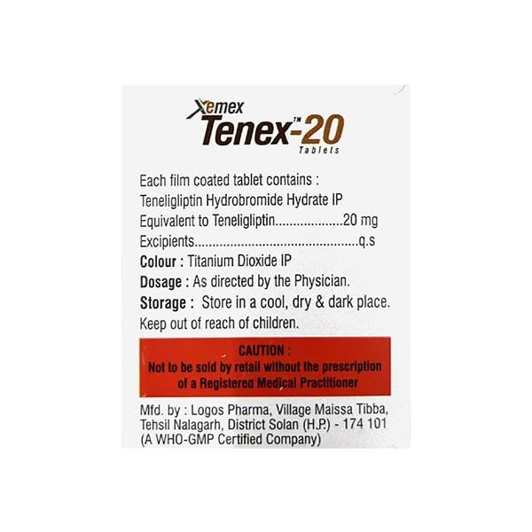 TENEX 20 Tablet 14's