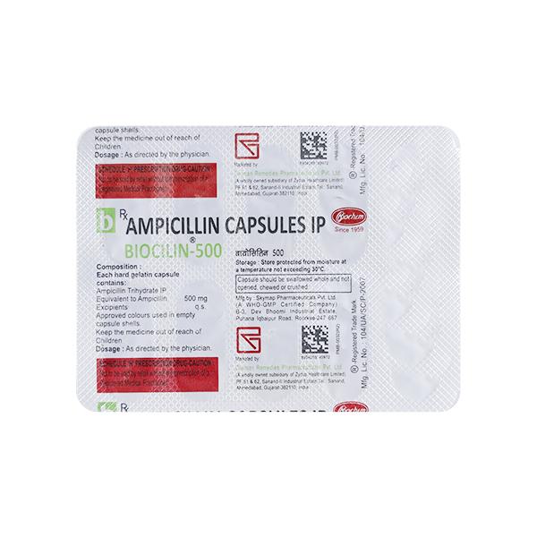 Biocilin 500mg Capsule 10'S