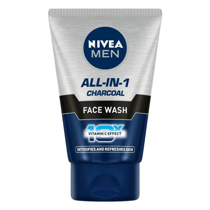 Nivea Men All-In-1 Charcoal Face Wash, 50 gm
