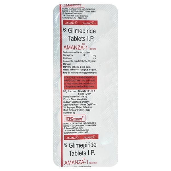 AMANZA 1mg Tablet 10's