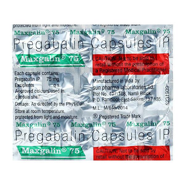MAXGALIN 75 Capsule 15's