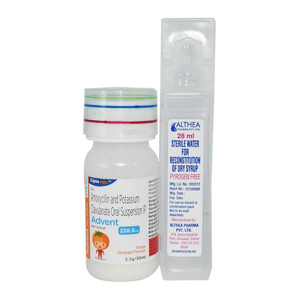ADVENT TANGY ORANGE FLAVOUR 228.5mg Dry Syrup 30ml