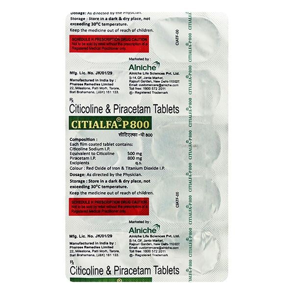 CITIALFA P 800mg Tablet 10's