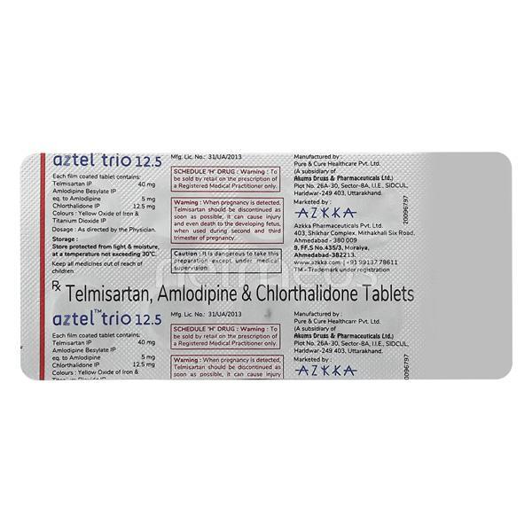 Aztel Trio 12.5mg Tablet 10'S