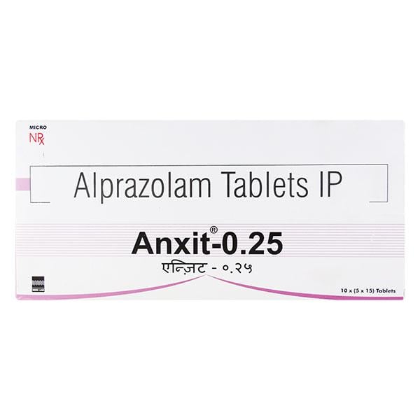 Anxit 0.25mg Tablet 15'S