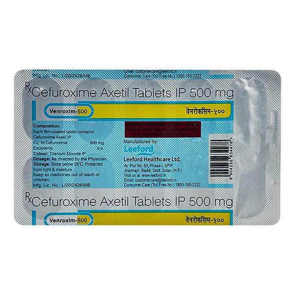 VENROXIM 500 Tablet 10's