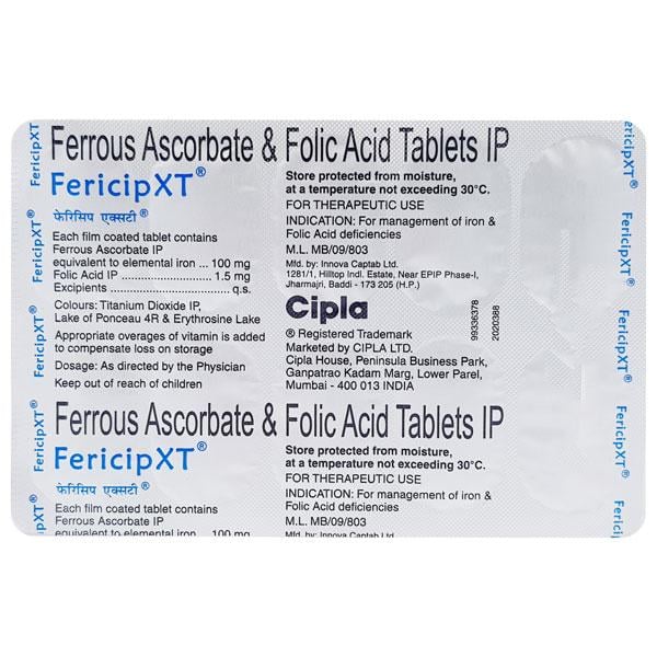Fericip XT Tablet 10'S