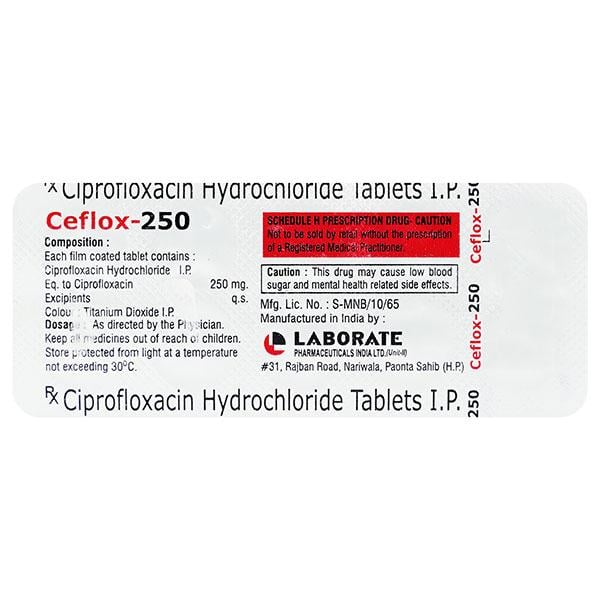 CEFLOX 250mg Tablet 10's
