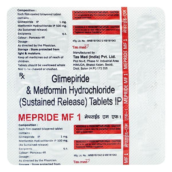 MEPRIDE MF 1mg Tablet 15's