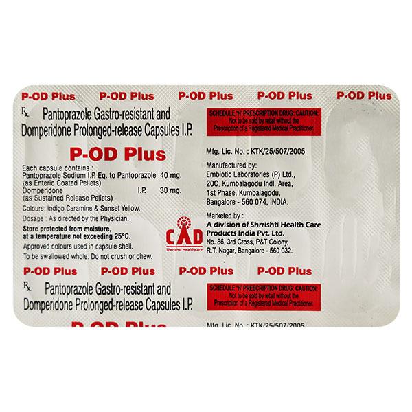 P OD Plus Capsule 10'S