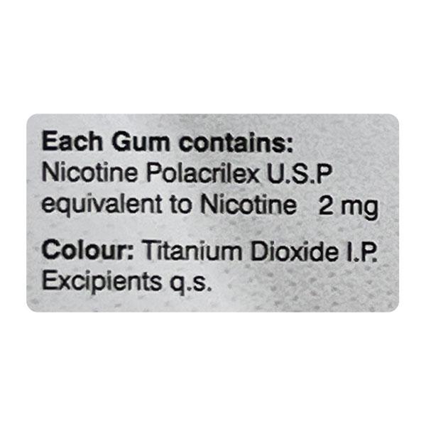 NICOSIP SUGAR FREE MINT FLAVOUR 2mg Gum 10's