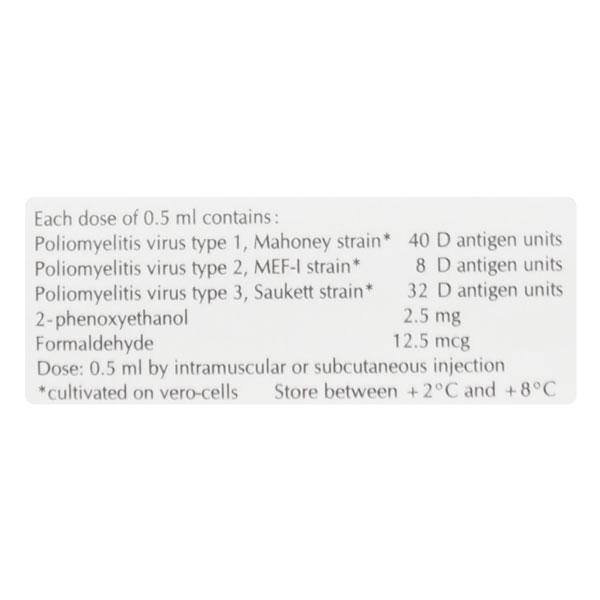 POLIOVAC Prefilled Syringe 0.5ml