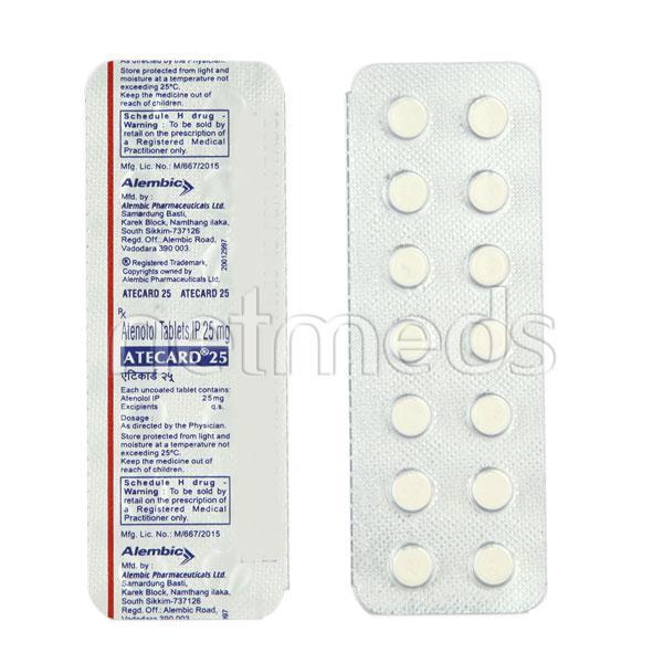 Atecard 25mg Tablet 14'S