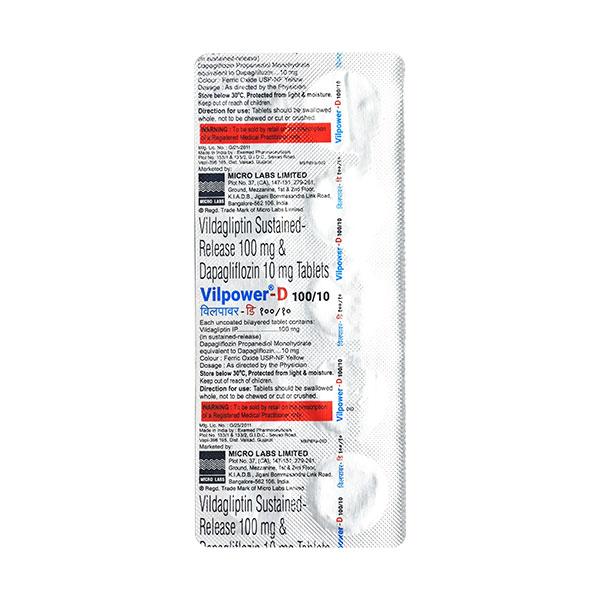 VILPOWER D 100/10 Tablet 10's