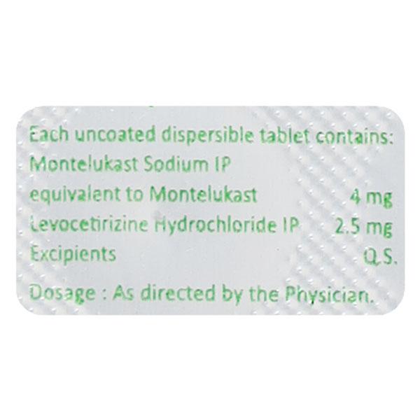 Respicure M Kid 4/2.5mg Tablet 10'S