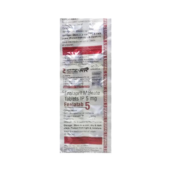 ENALATAB 5 Tablet 10's