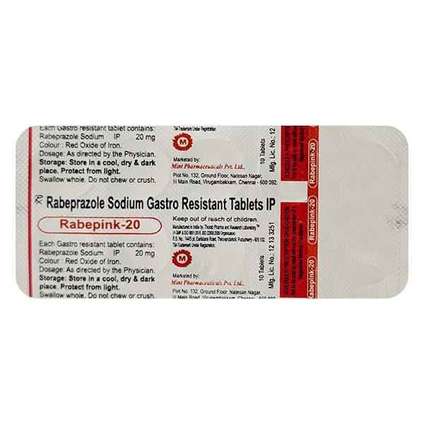 RABEPINK 20mg Tablet 10's
