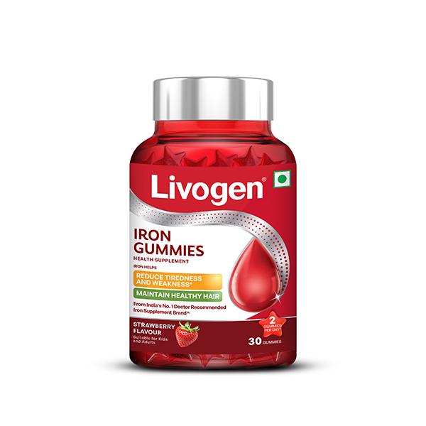 LIVOGEN STRAWBERRY FLAVOUR IRON Gummies 30's